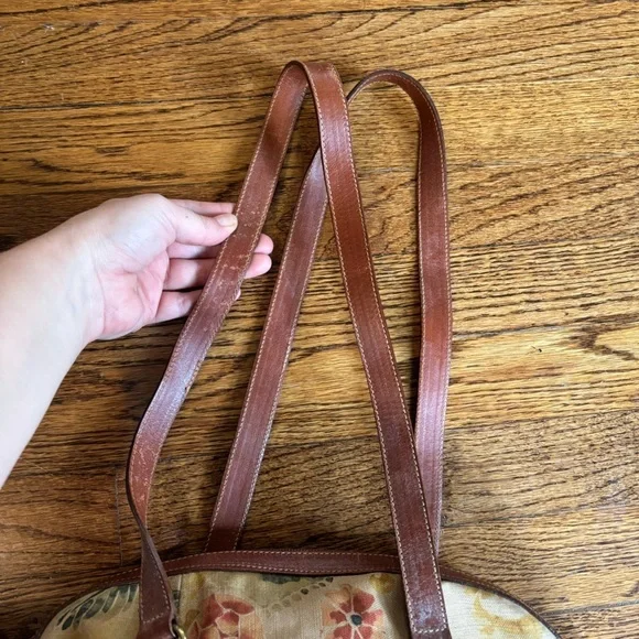 Vintage Furla leather floral bag purse - Picture 7 of 7